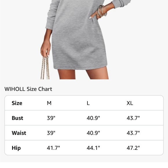 Womens Long Sleeve Lapel Collared V Neck
Sweatshirt Dress Loose new 🆕 - Picture 6 of 6